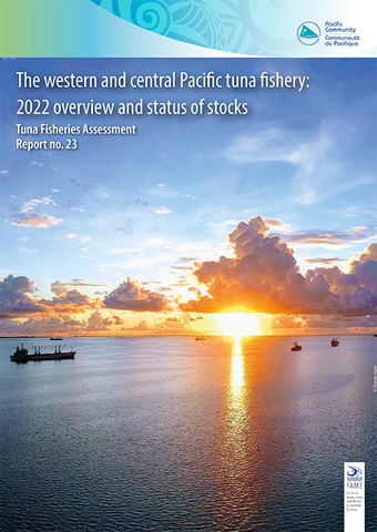 Cover of the TFAR report, showing fishing vessels at sunset